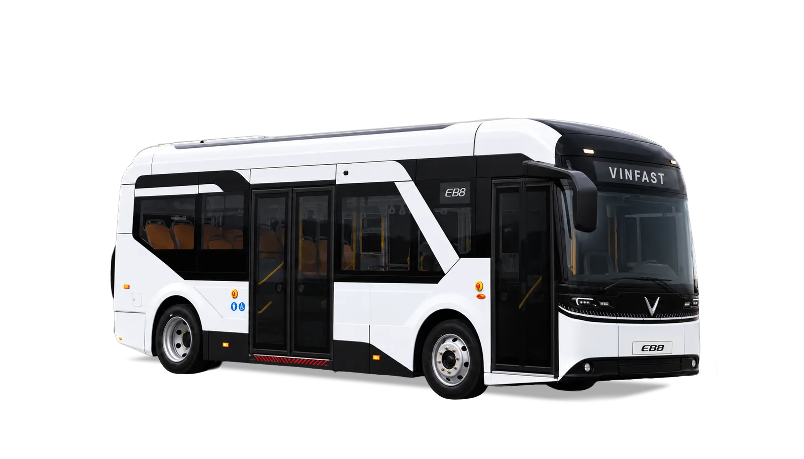 VinFast EB8, side three-quarter view