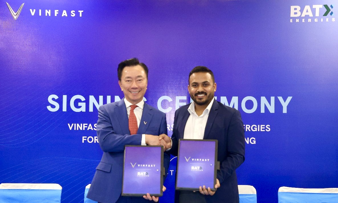 VinFast India and BatX Energies Signs Landmark Agreement for High Voltage Battery Recycling and Repurposing