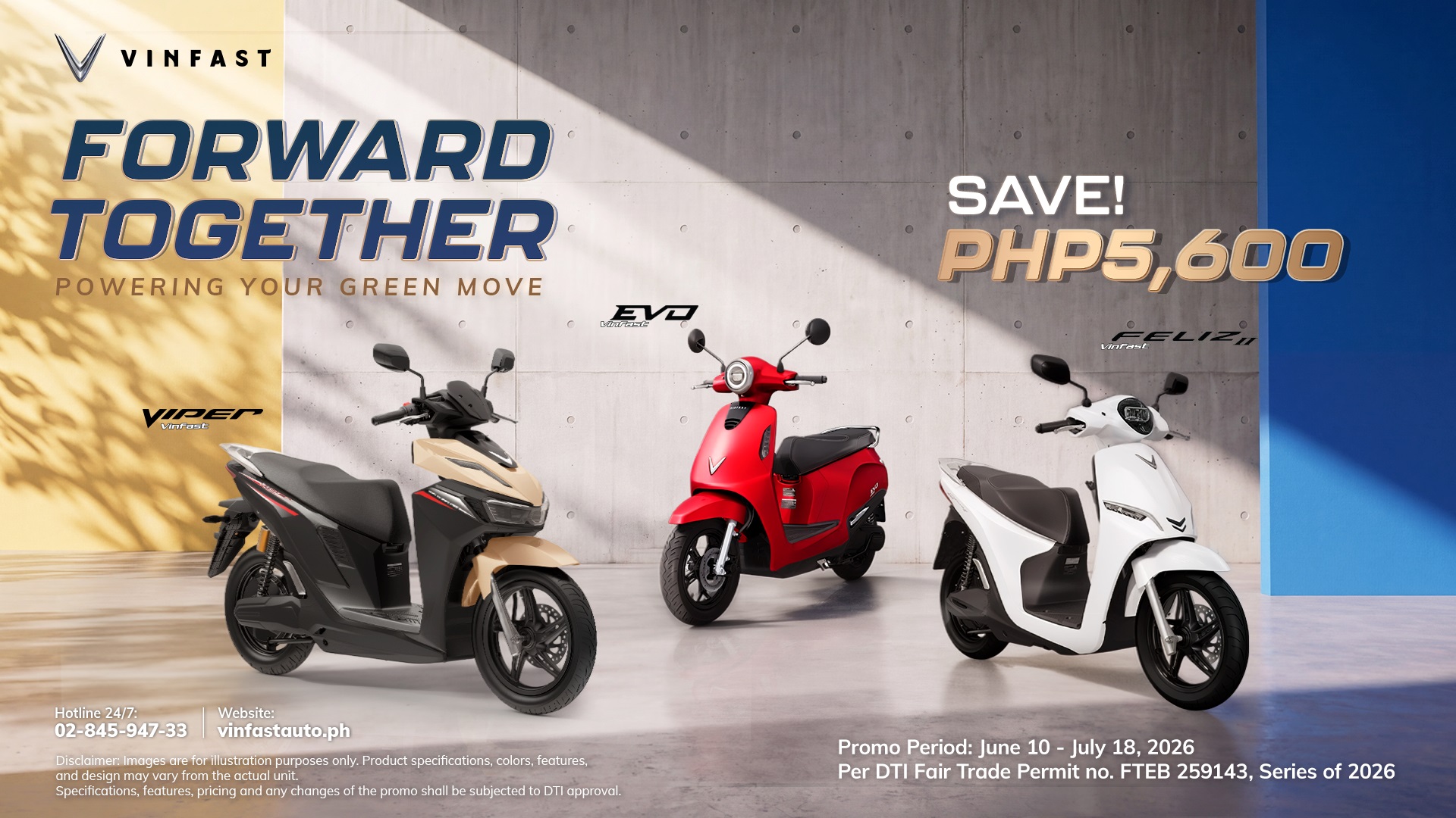 VINFAST LAUNCHES EARLY BOOKING PROGRAM FOR BATTERY-SWAPPING E-MOTORCYCLES IN THE PHILIPPINES, ACCELERATING ITS EXPANSION ACROSS SOUTHEAST ASIA