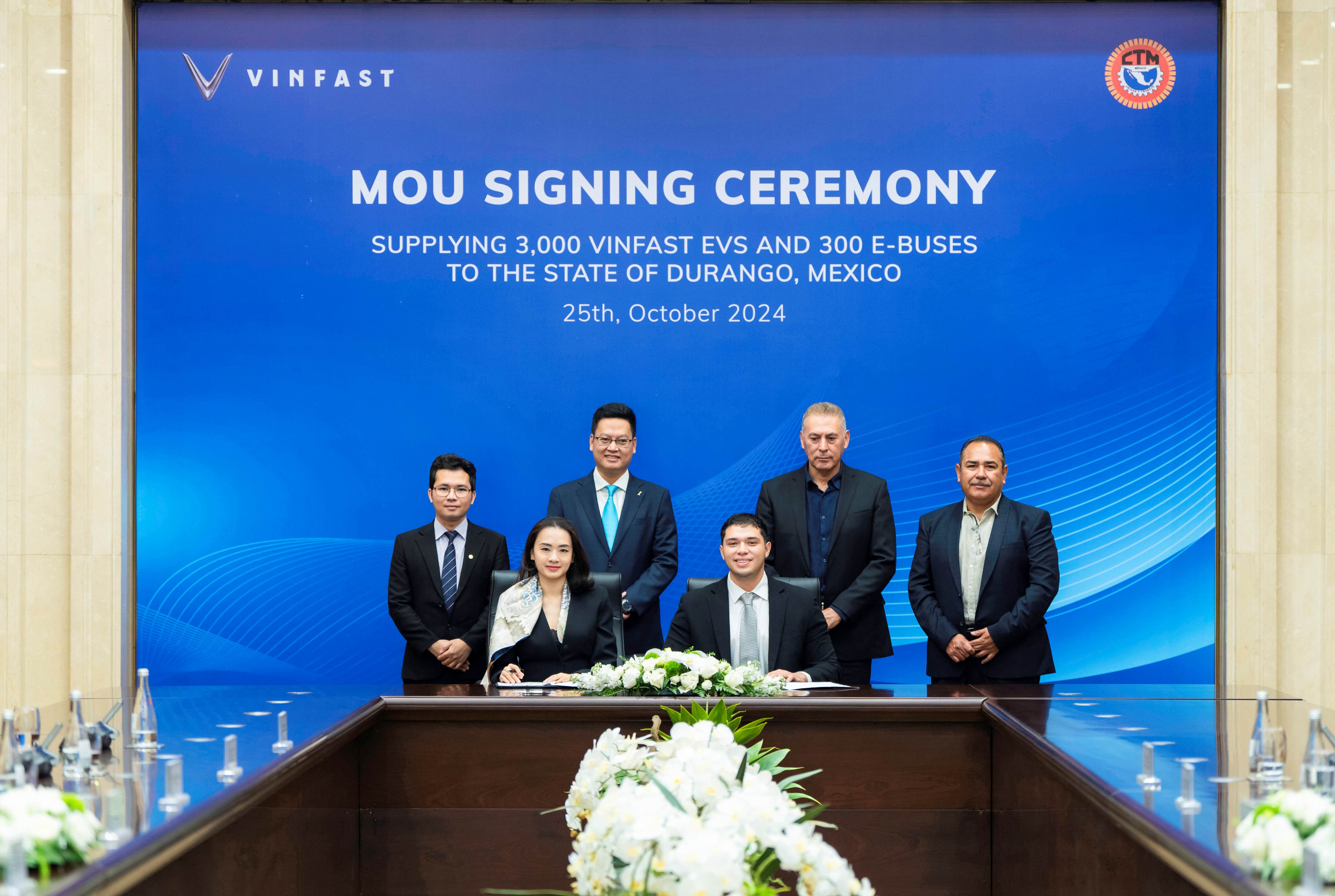 VinFast and Durango Drivers’ Union Sign Strategic Mou on Green Transition of Public Transport in Mexico